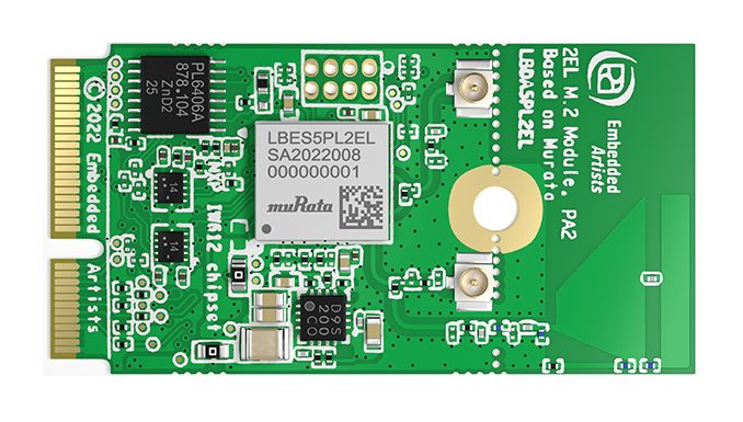 M.2 LBES5PL2EL evaluation board by Embedded Artists
