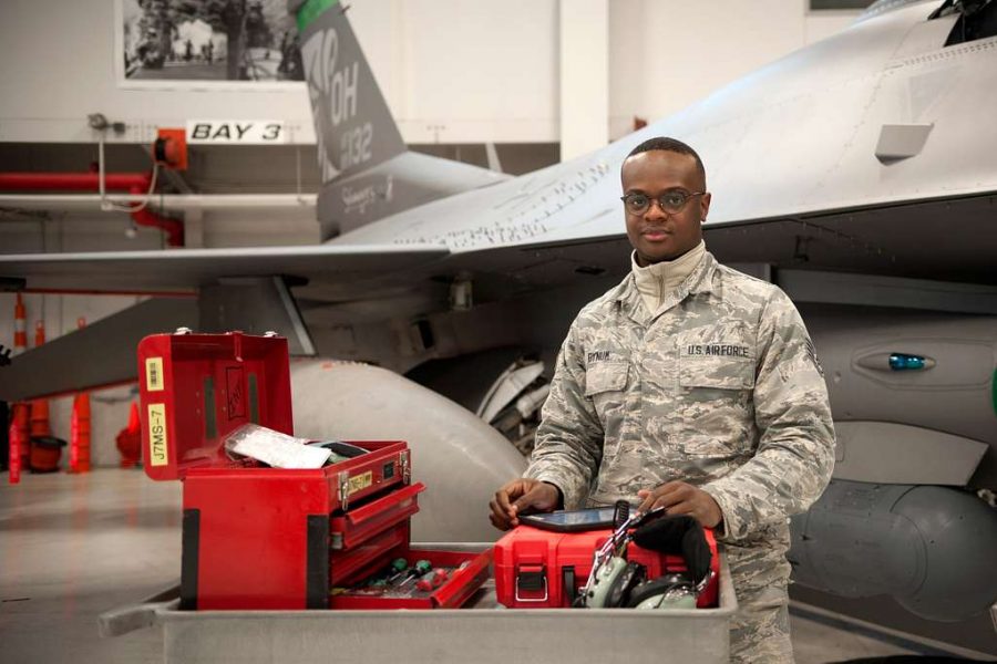 US Air Force avionics technician